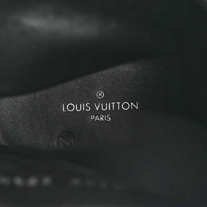 Louis Vuitton Calfskin Monogram Discovery Flat Ankle Boots 39.5 Black 6 of 7