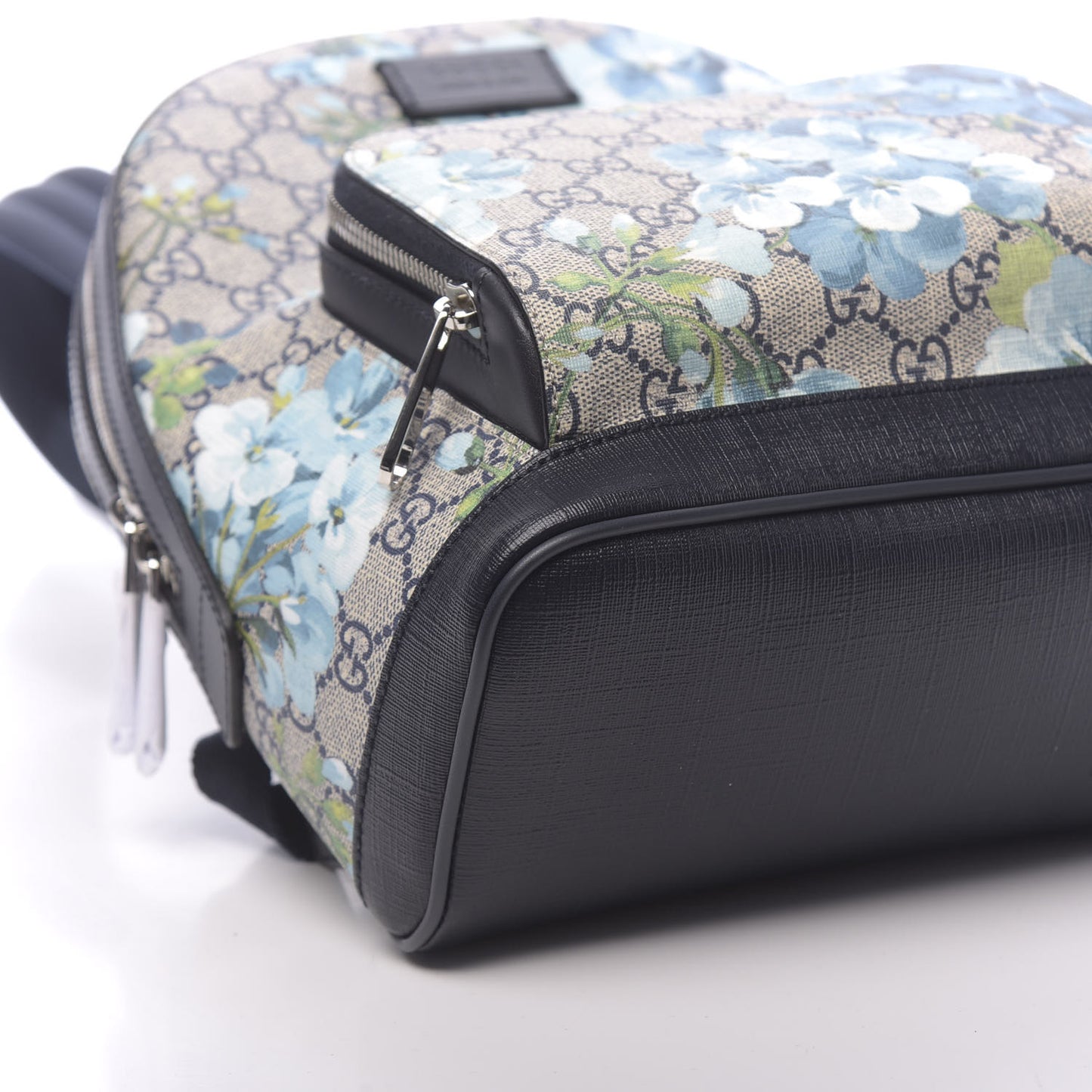 GG Supreme Monogram Blooms Small Day Backpack Blue