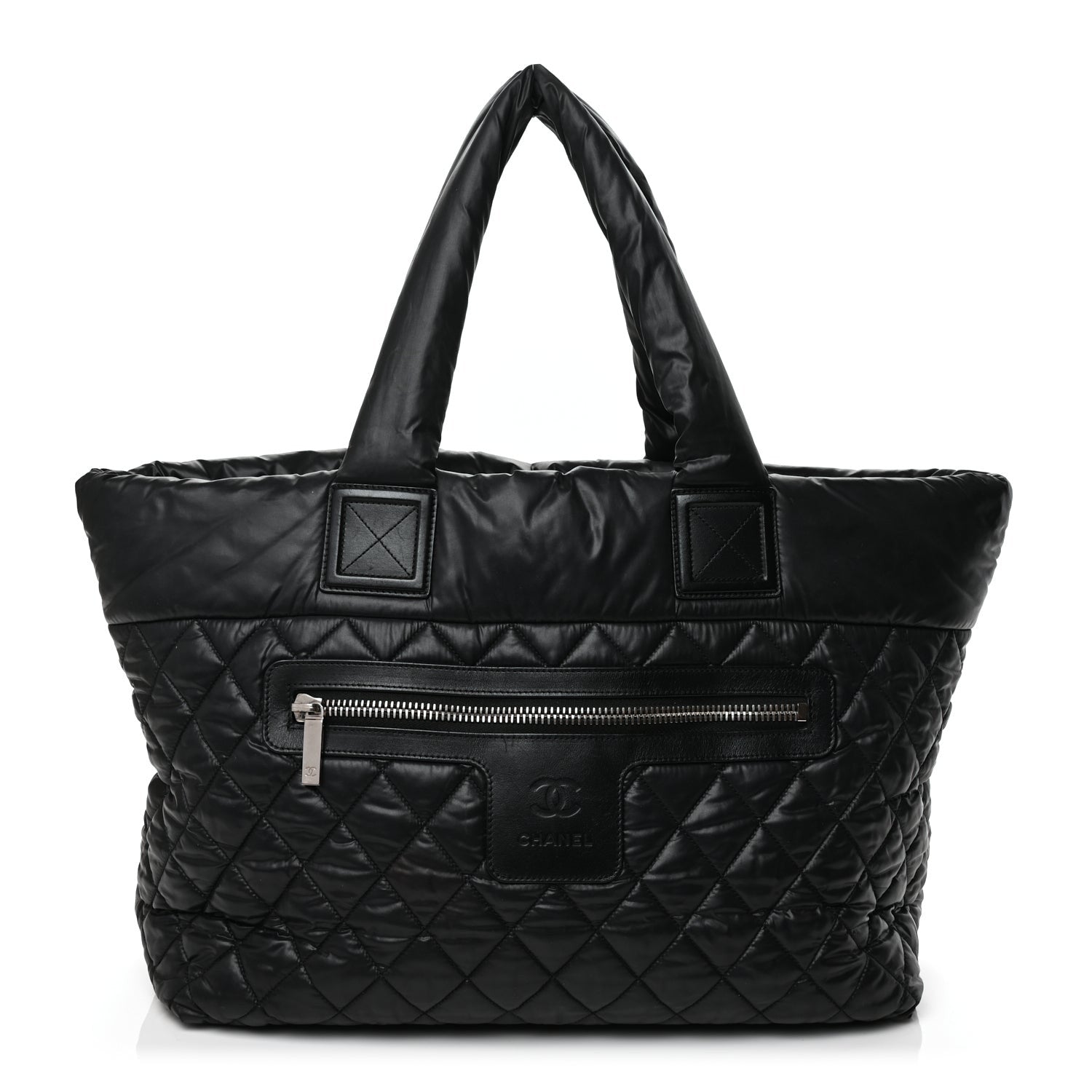 Chanel Nylon Quilted Large Coco Cocoon Tote Black 1 of 11