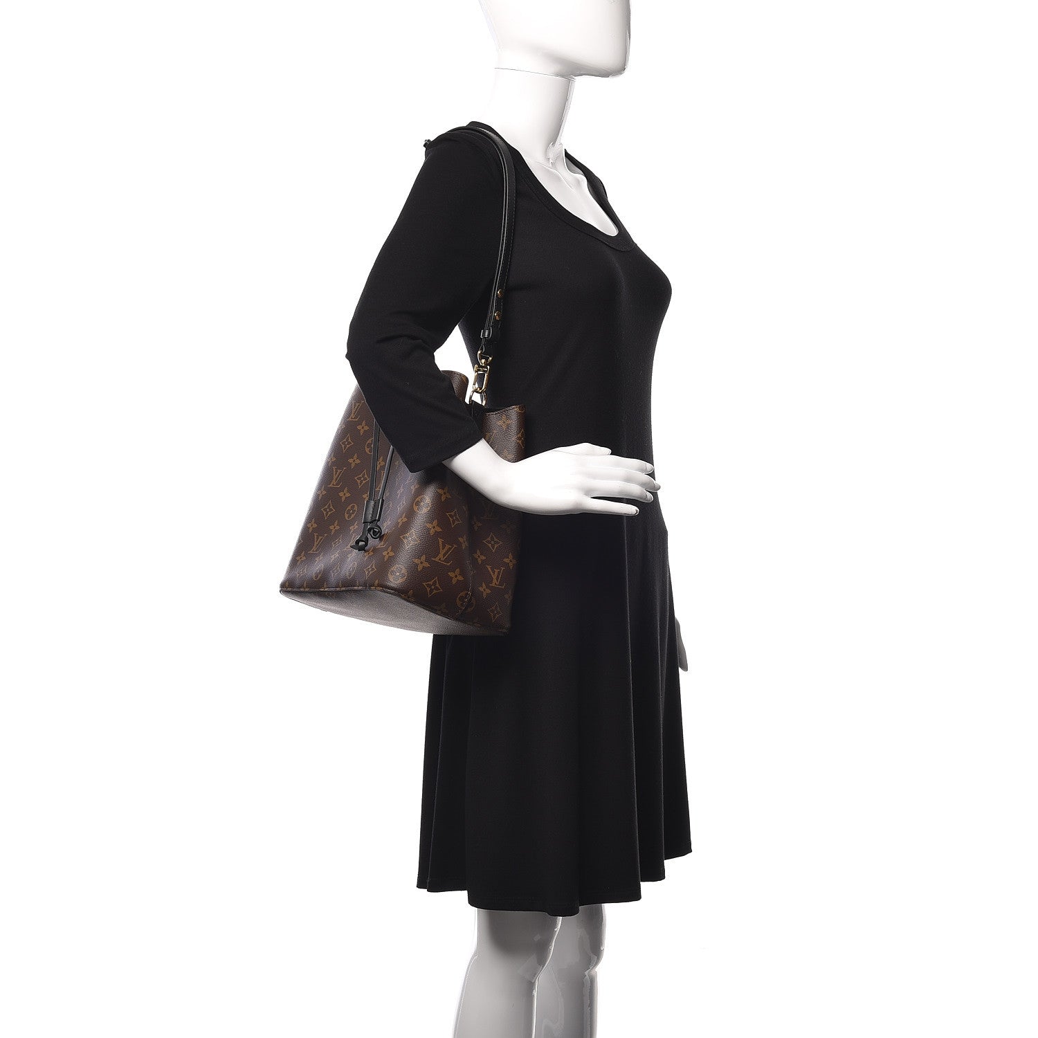 Louis Vuitton Monogram Neonoe MM Black 2 of 8