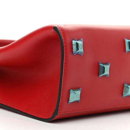 Salvatore Ferragamo Calfskin Small Studio Box Bag Red 9 of 10