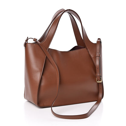 Stella McCartney Eco Alter Nappa Perforated Logo Satchel Cinnamon 4 of 10