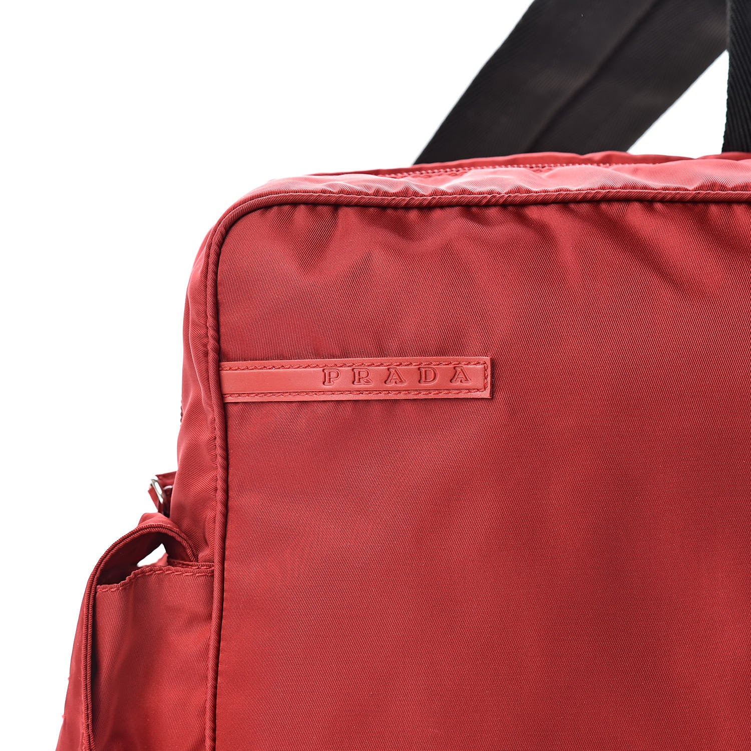 Prada Tessuto Nylon Vela Sport Sling Backpack Cherry 8 of 10