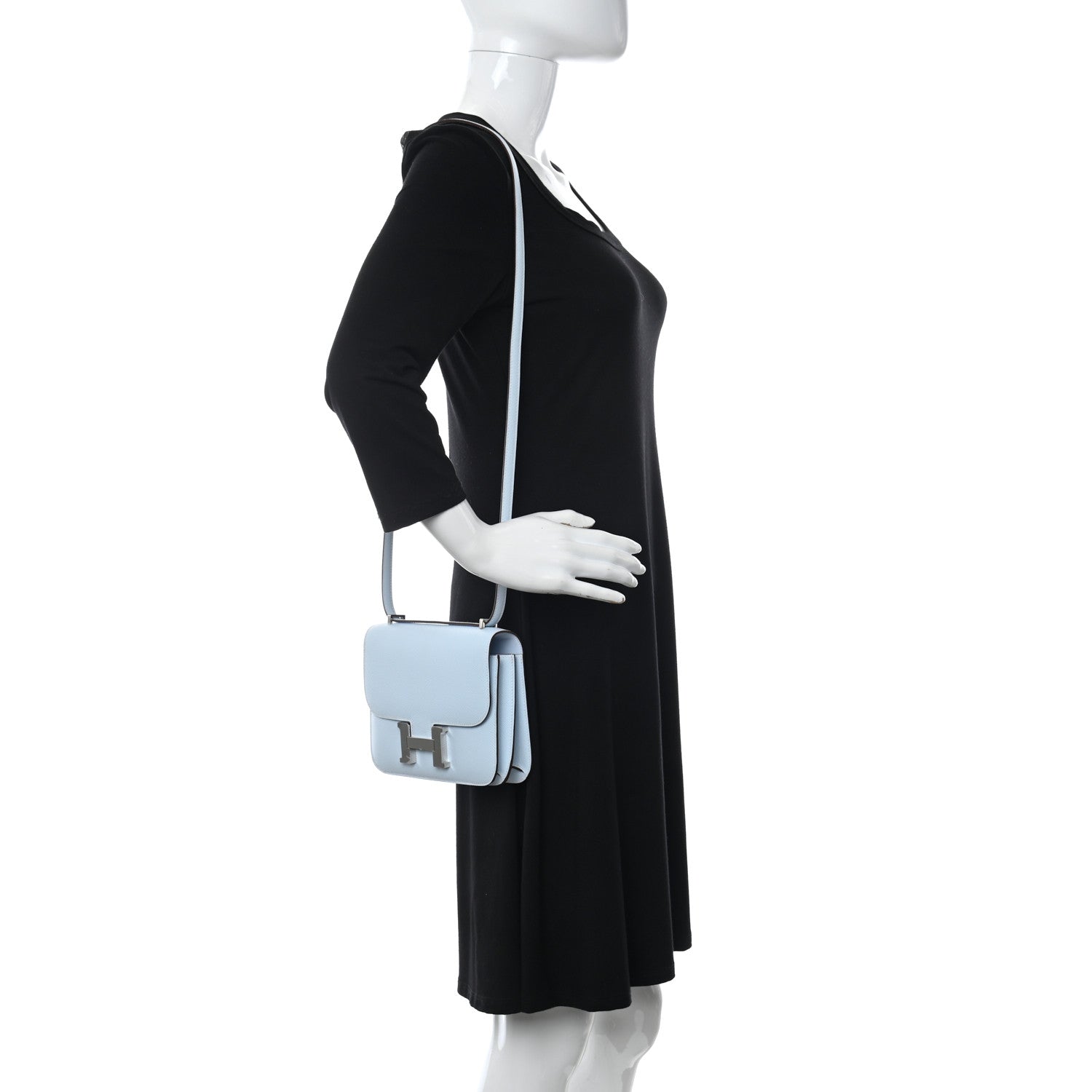 Hermes Epsom Constance 18 Bleu Brume 2 of 11