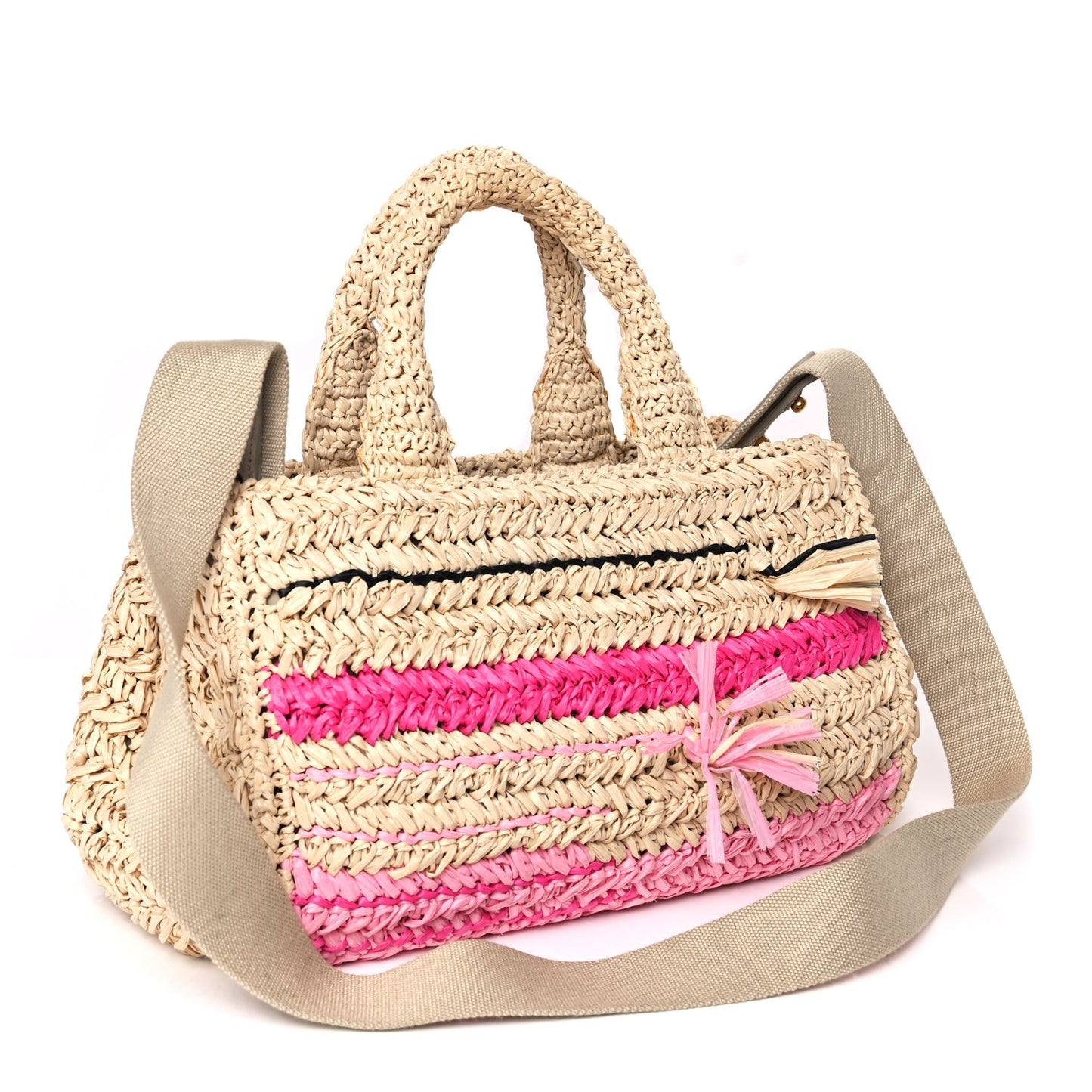 Raffia Small Canapa Tote Naturale