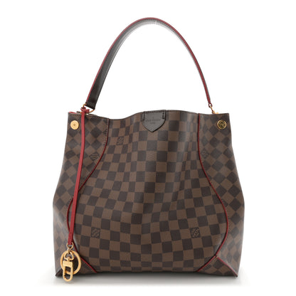 Louis Vuitton Damier Ebene Caissa Hobo Cherry 1 of 15