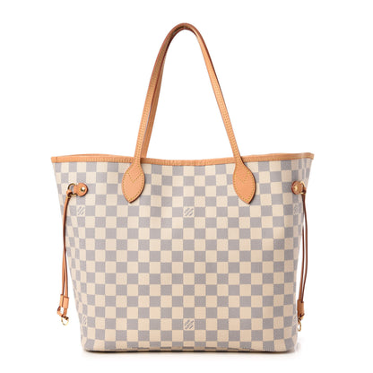 Louis Vuitton Damier Azur Neo Neverfull MM Rose Ballerine 1 of 11