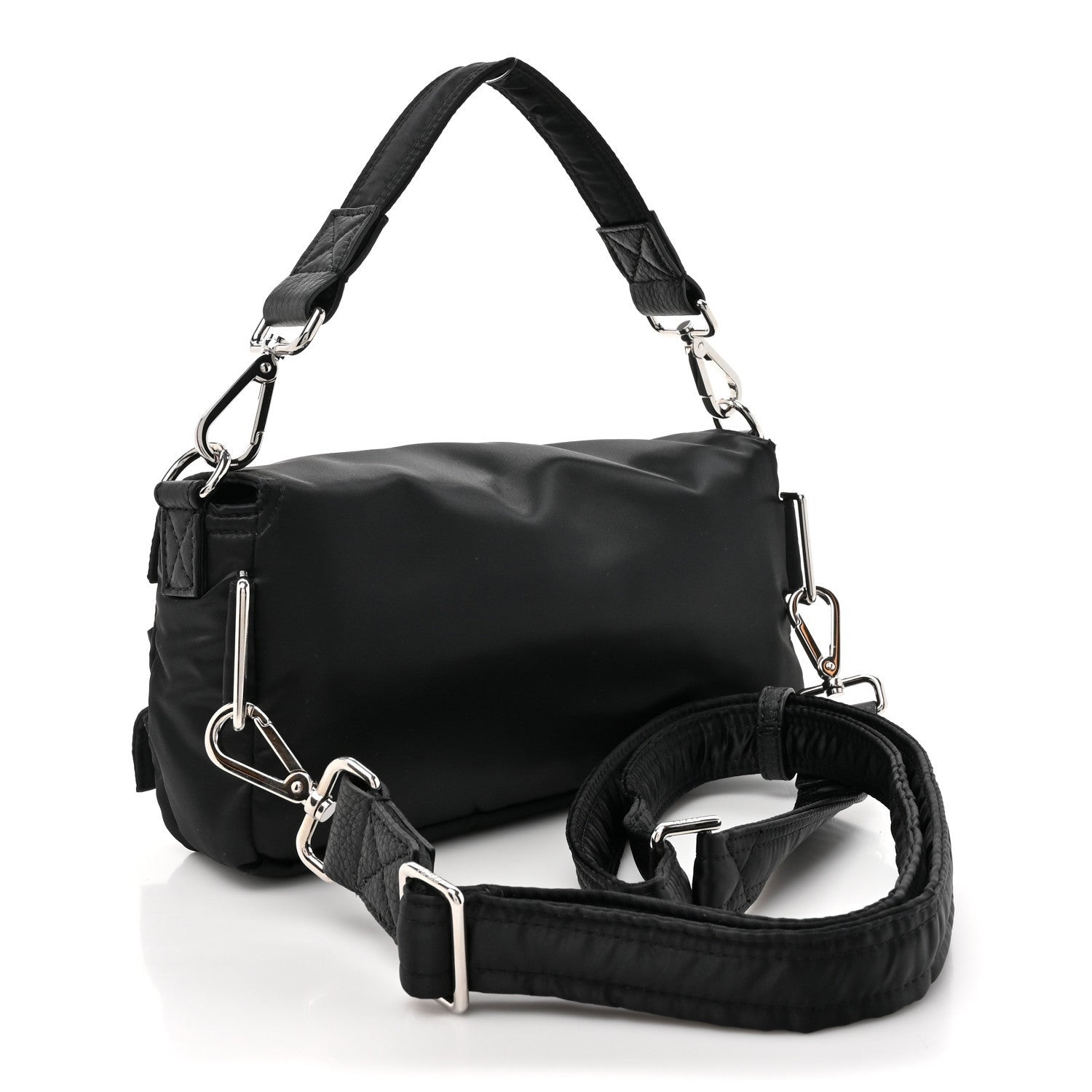 Fendi Econyl Cuoio Romano Multipocket Baguette Black 3 of 7