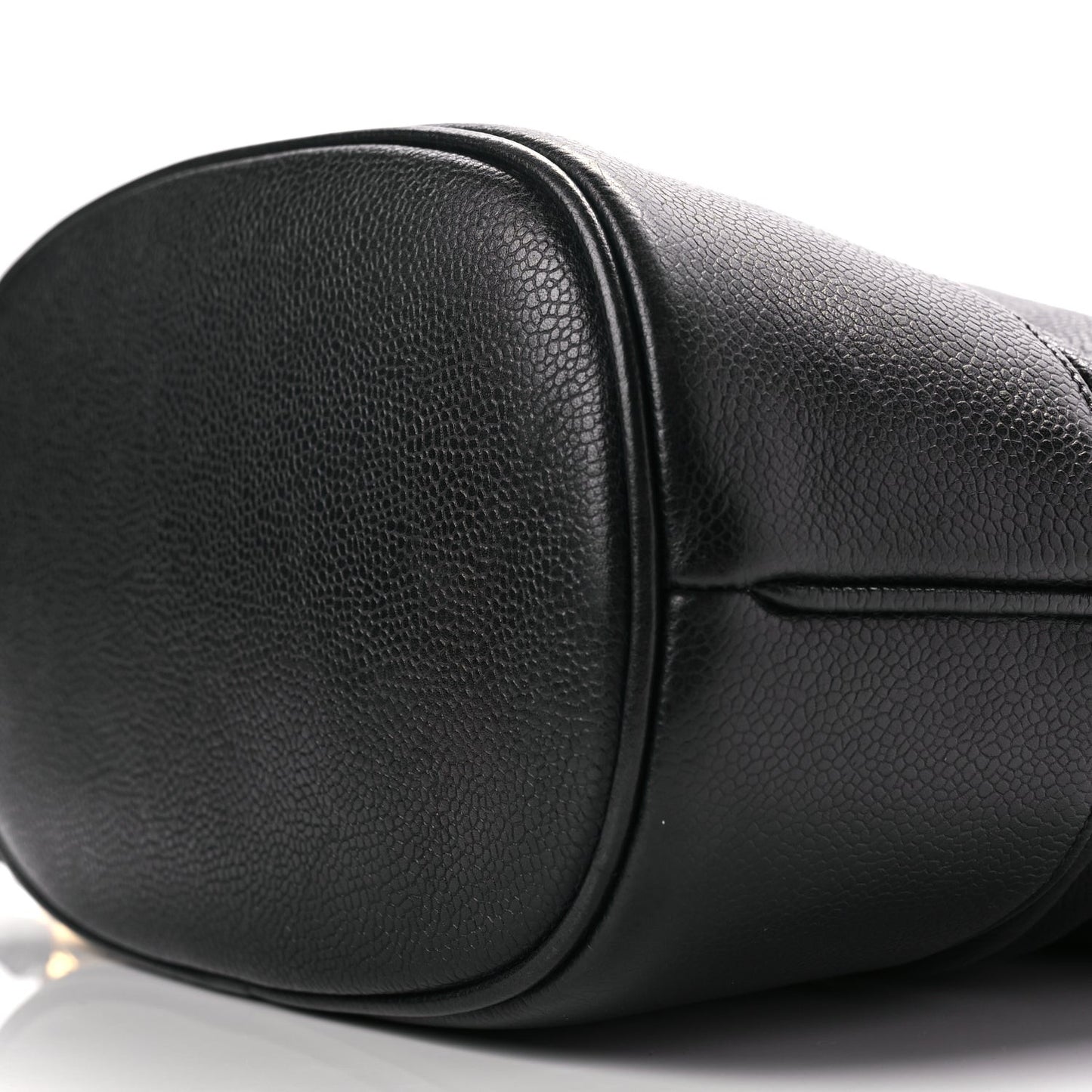 Caviar CC Drawstring Shoulder Bag Black