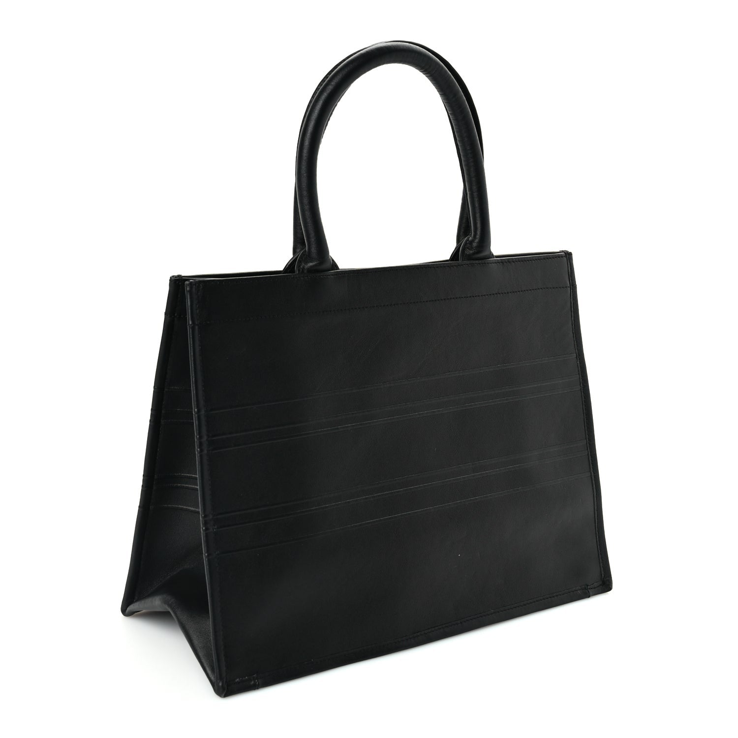 Christian Dior Calfskin Embossed Medium Book Tote Black 2 of 8