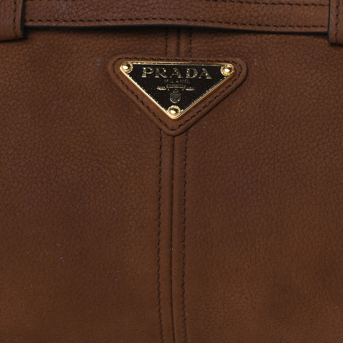 Nubuck Triangle Medium Bonnie Shoulder Bag Cacao