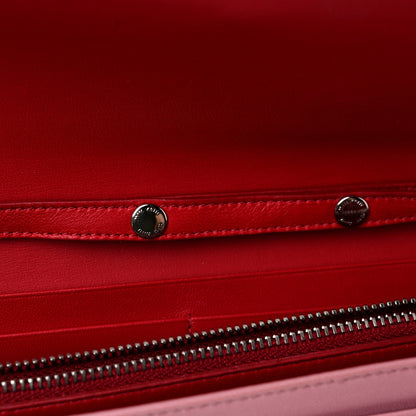 Miu Miu Nappa Matelasse Crystal Cherry Wallet On Chain Rosa 12 of 17