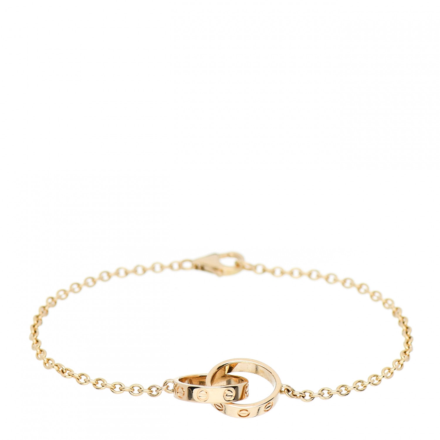 Cartier 18K Yellow Gold Interlocking LOVE Bracelet 1 of 5