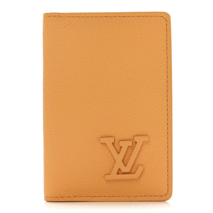 Louis Vuitton Grained Calfskin Aerogram Pocket Organizer Safran 1 of 6