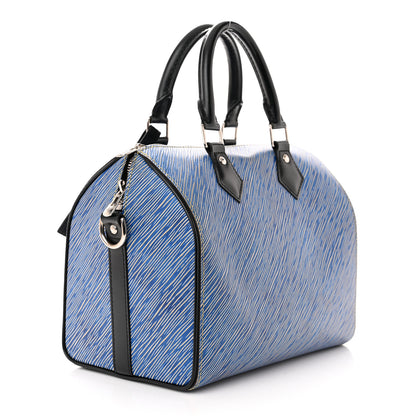 Louis Vuitton Epi Speedy Bandouliere 25 Denim Light 3 of 9