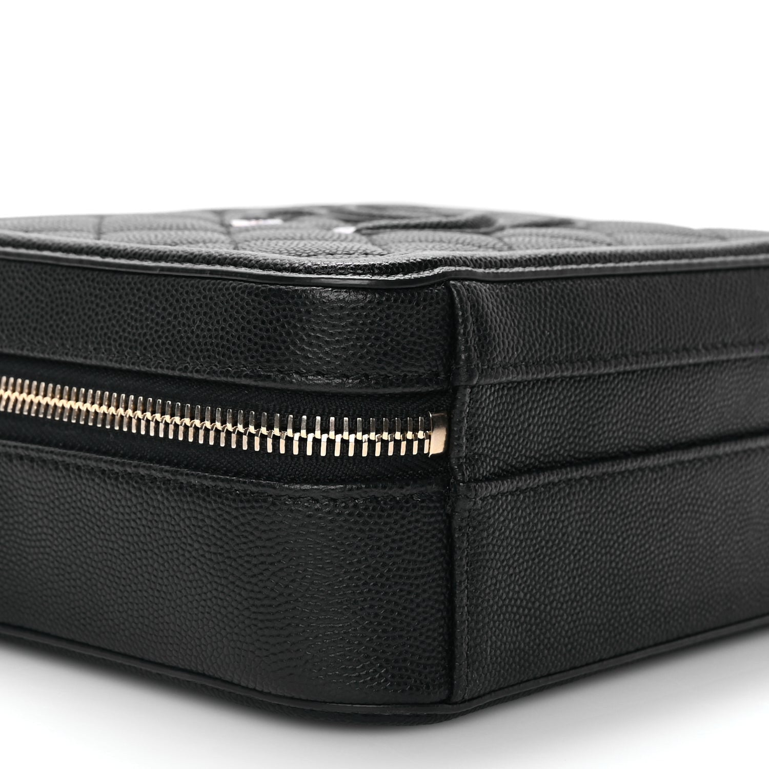 Chanel Caviar Quilted Small CC Filigree Vanity Case Black 8 of 10