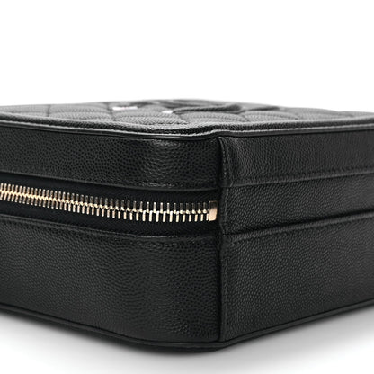 Chanel Caviar Quilted Small CC Filigree Vanity Case Black 8 of 10