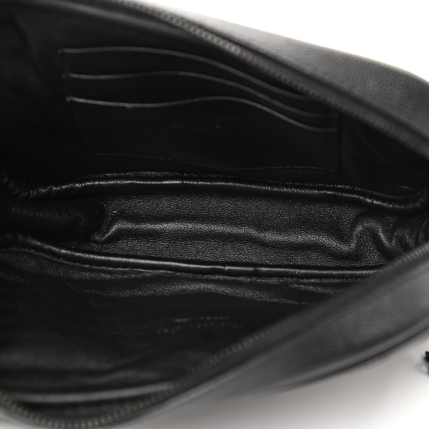 Saint Laurent Grain De Poudre Matelasse Monogram Mini Lou Camera Bag Black 4 of 10