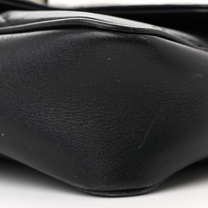 Gucci Calfskin Matelasse Super Mini GG Marmont Shoulder Bag Black 10 of 11