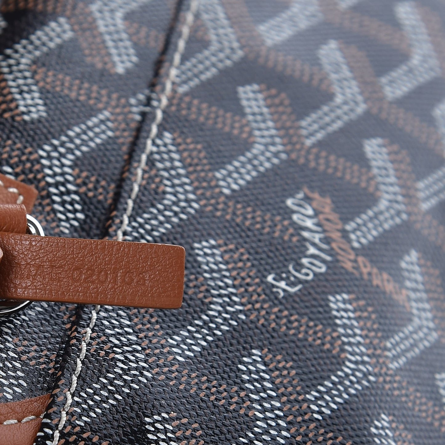 Goyardine Reversible Anjou PM Black Gold