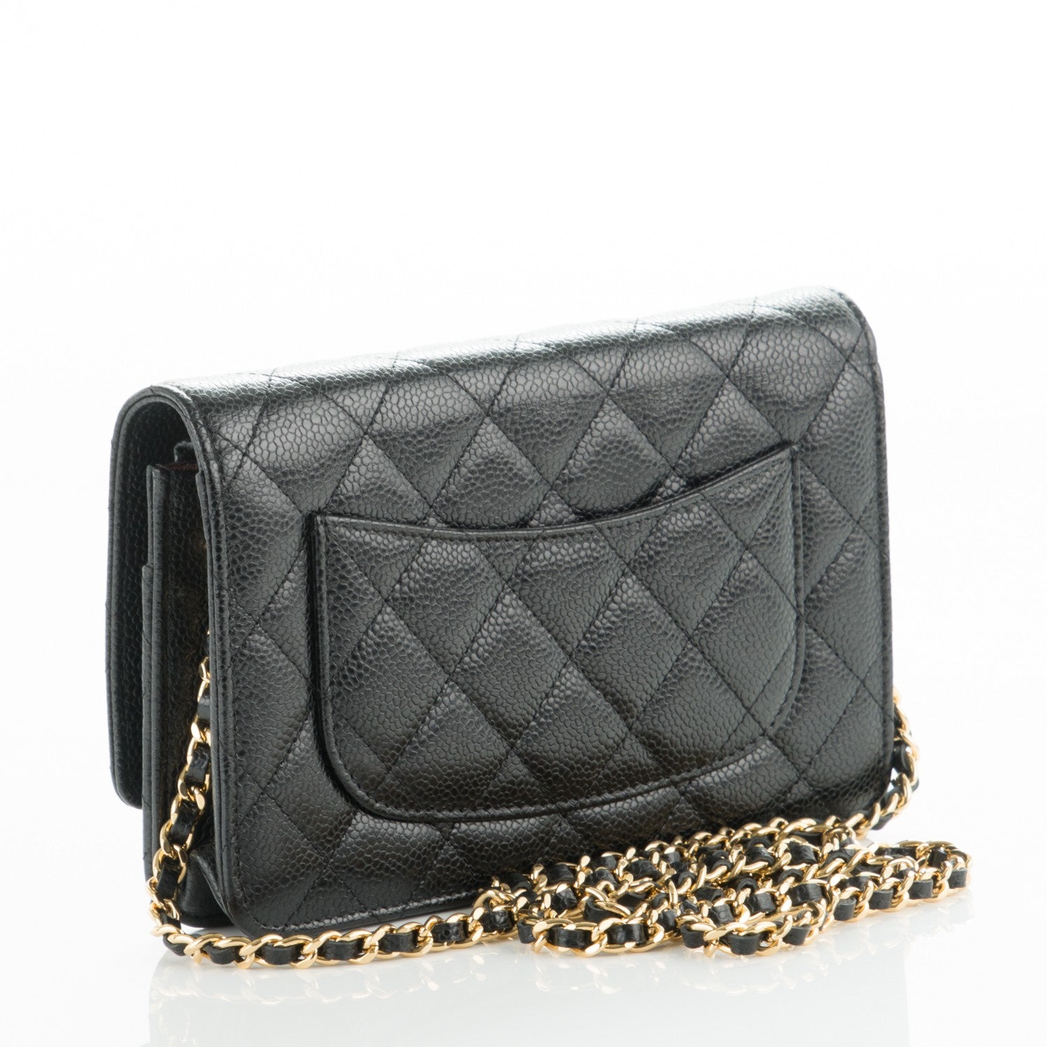 Chanel Caviar Quilted Wallet On Chain WOC Black 3 of 8