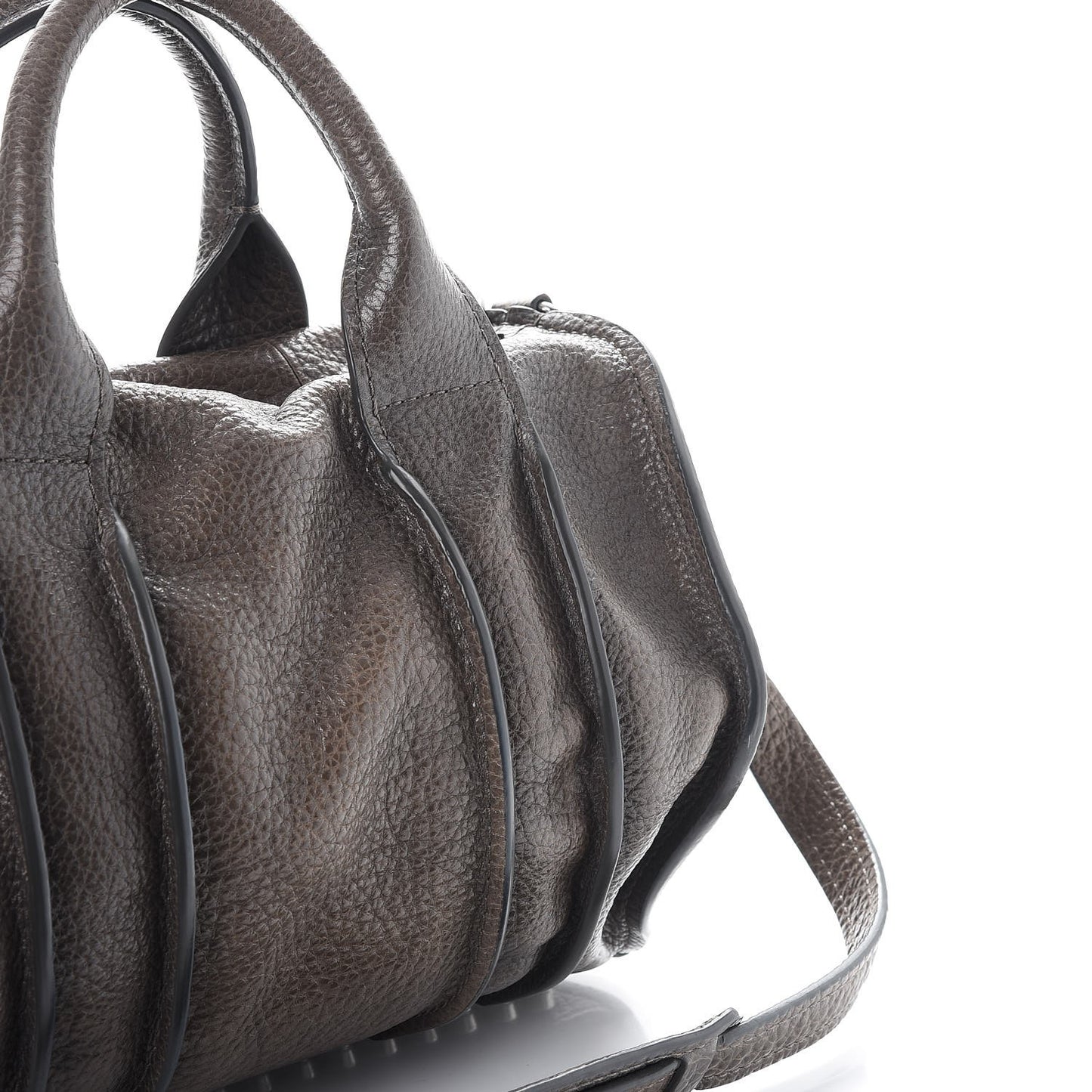 Pebbled Lambskin Inside Out Rocco Grey