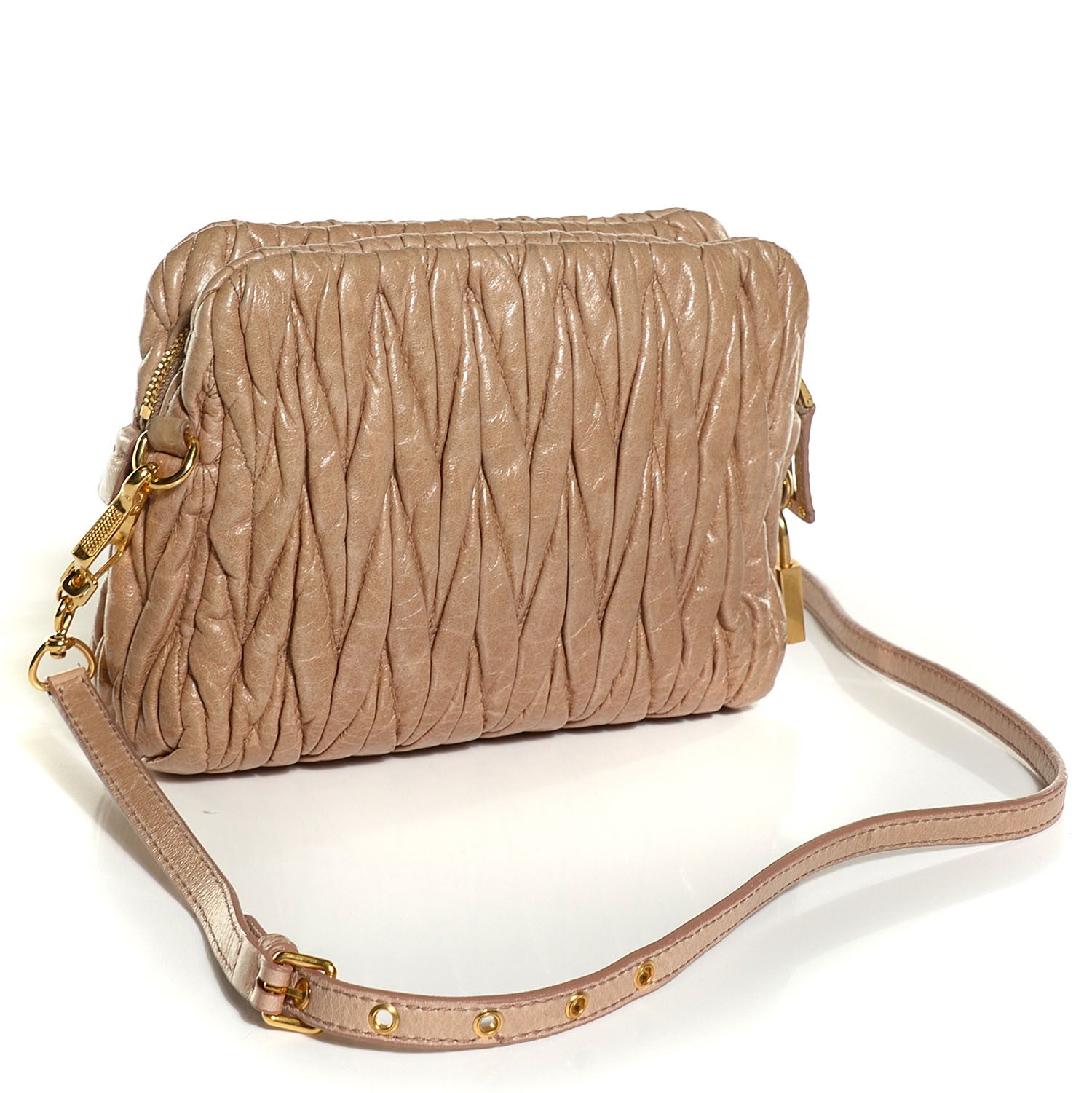 Miu Miu Nappa Matelasse Shoulder Bag Cammeo 3 of 9