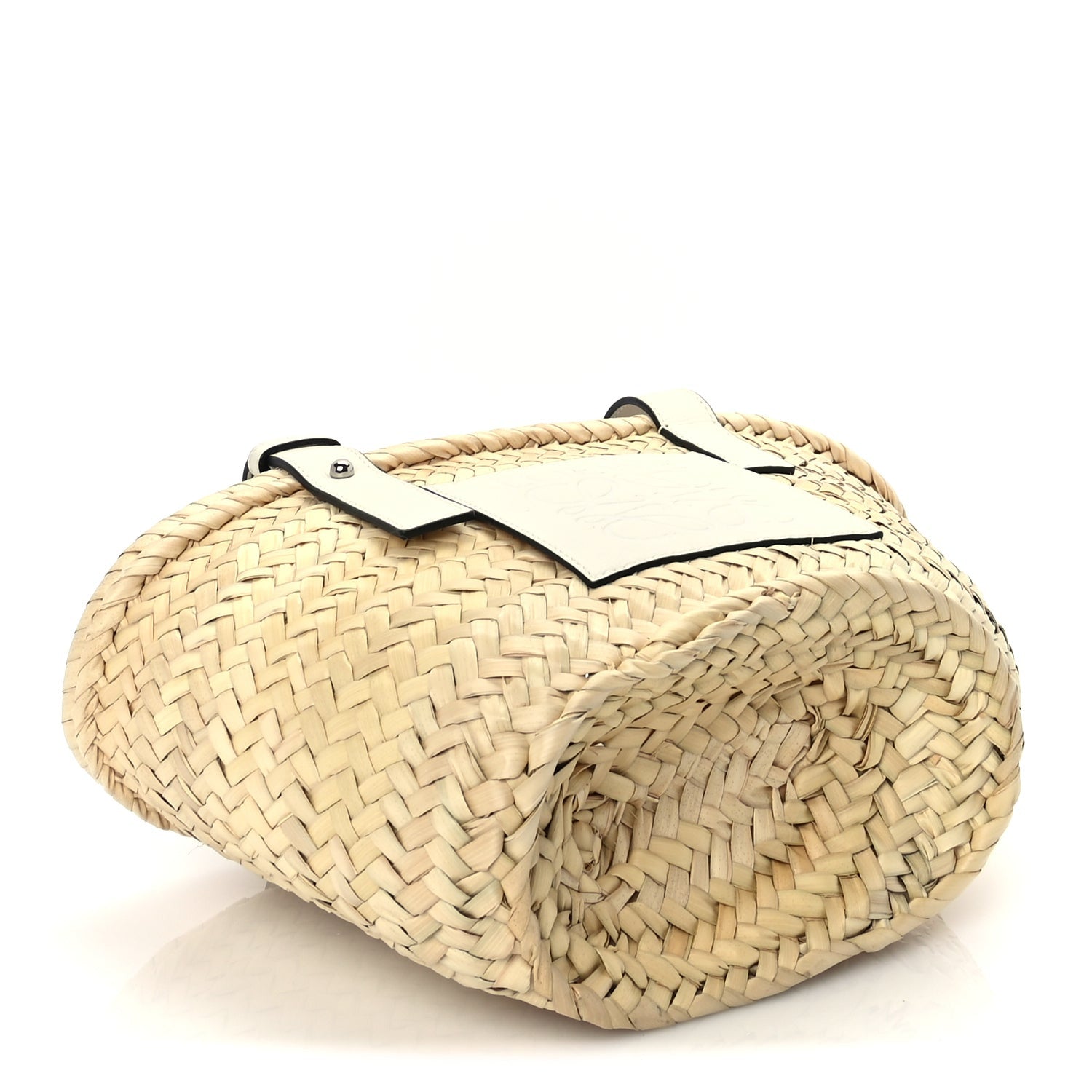 Loewe Raffia Small Basket Tote Bag  Natural White 3 of 8