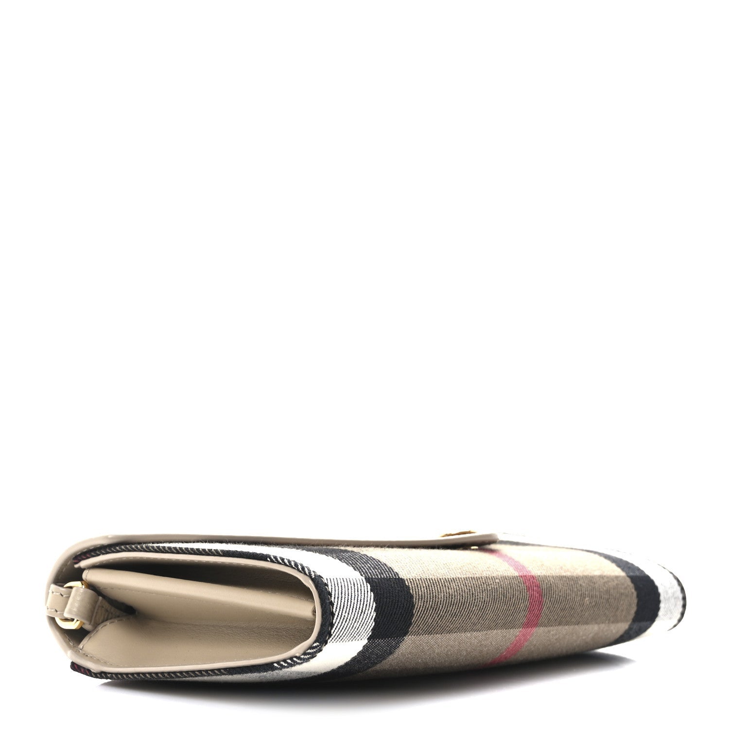 Burberry Calfskin House Check Hannah Wallet with Detachable Strap Beige 4 of 7