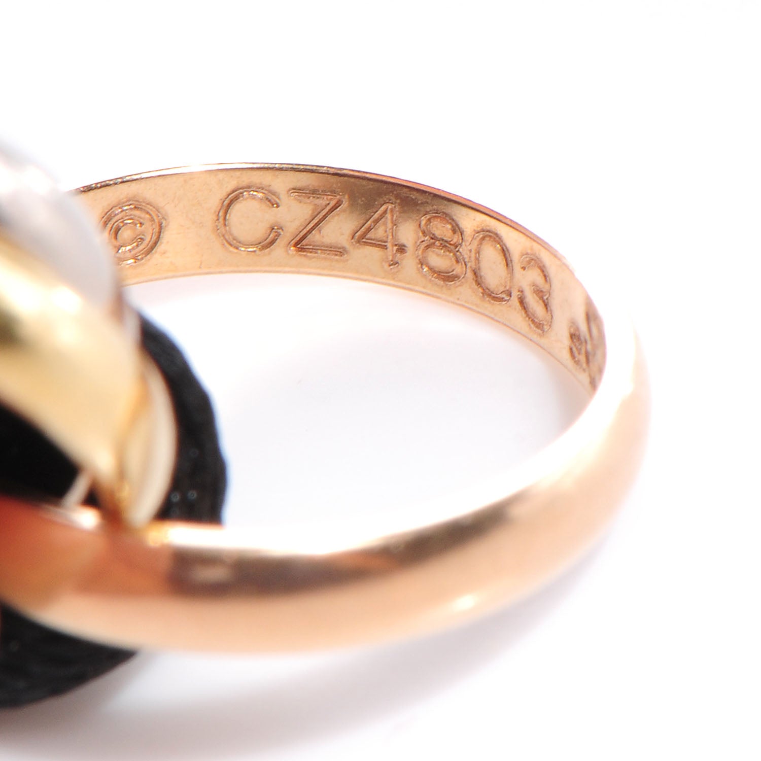 Cartier 18k Pink Yellow White Gold Trinity Adjustable Cord Bracelet 5 of 5