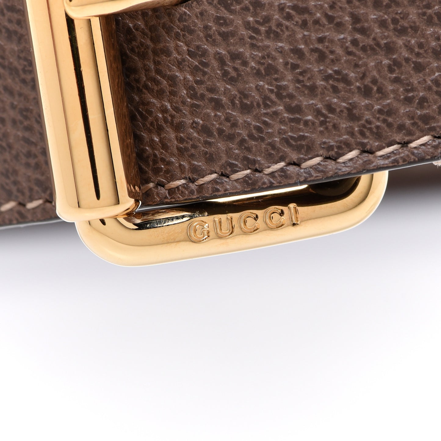 GG Supreme Monogram Web Ophidia Belted iPhone Case 95 38 Dark Brown