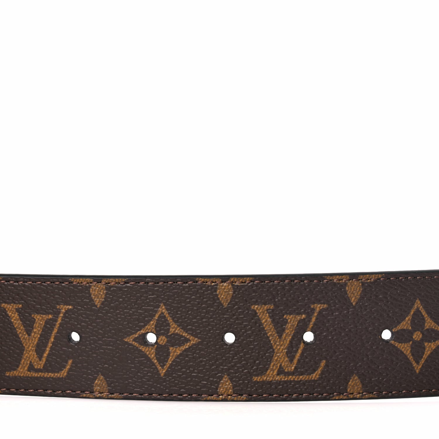 Louis Vuitton Calfskin Monogram 40mm LV Initiales Reversible Belt 80 32 Black 5 of 5
