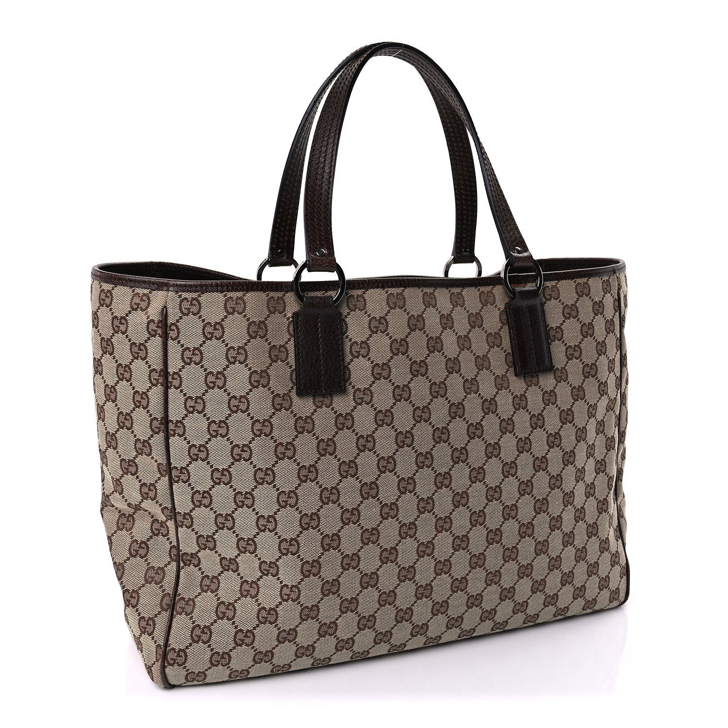 Gucci Monogram Medium Tote  Dark Brown 2 of 8