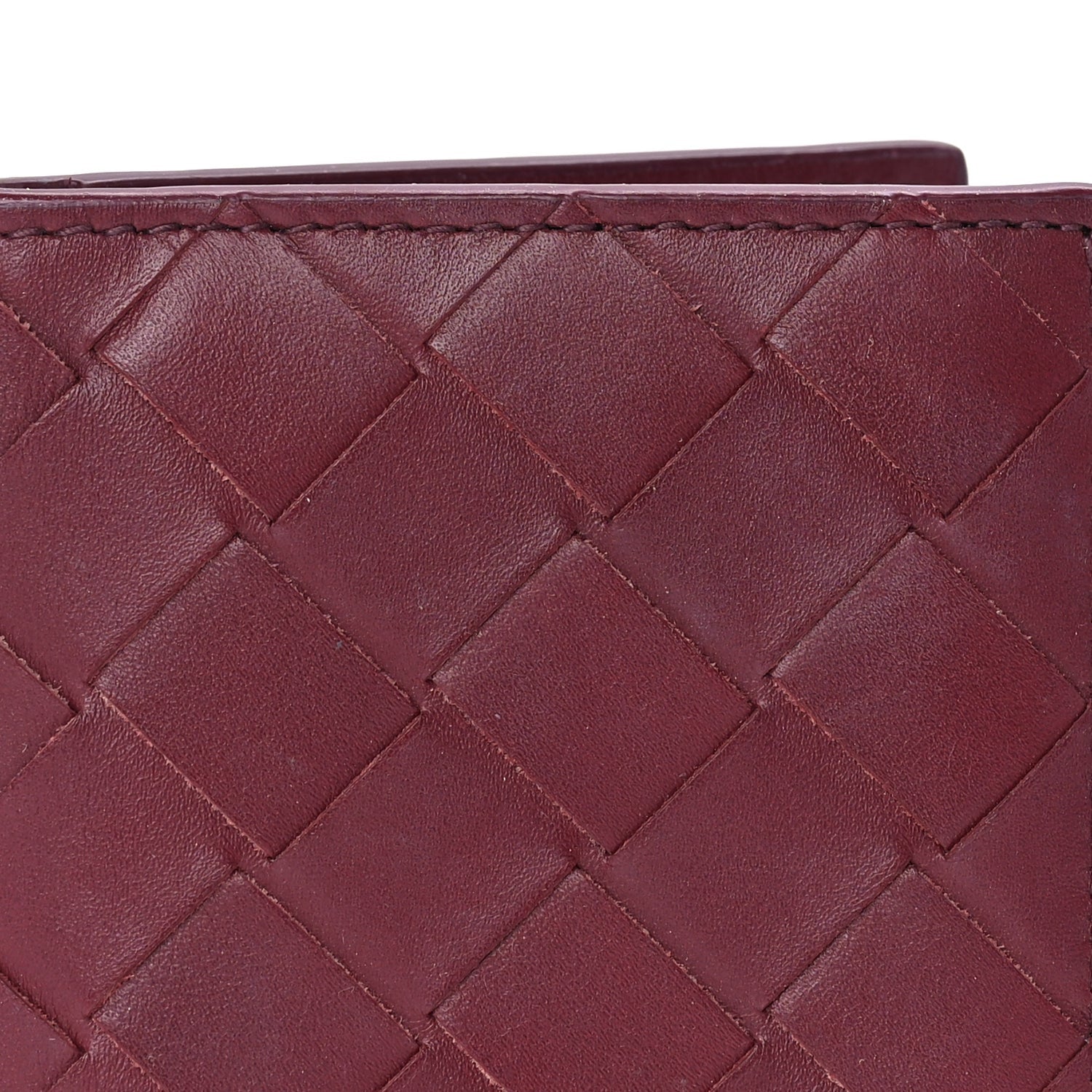 Bottega Veneta Nappa Maxi Intrecciato Bi-Fold Card Holder  Barolo 2 of 7