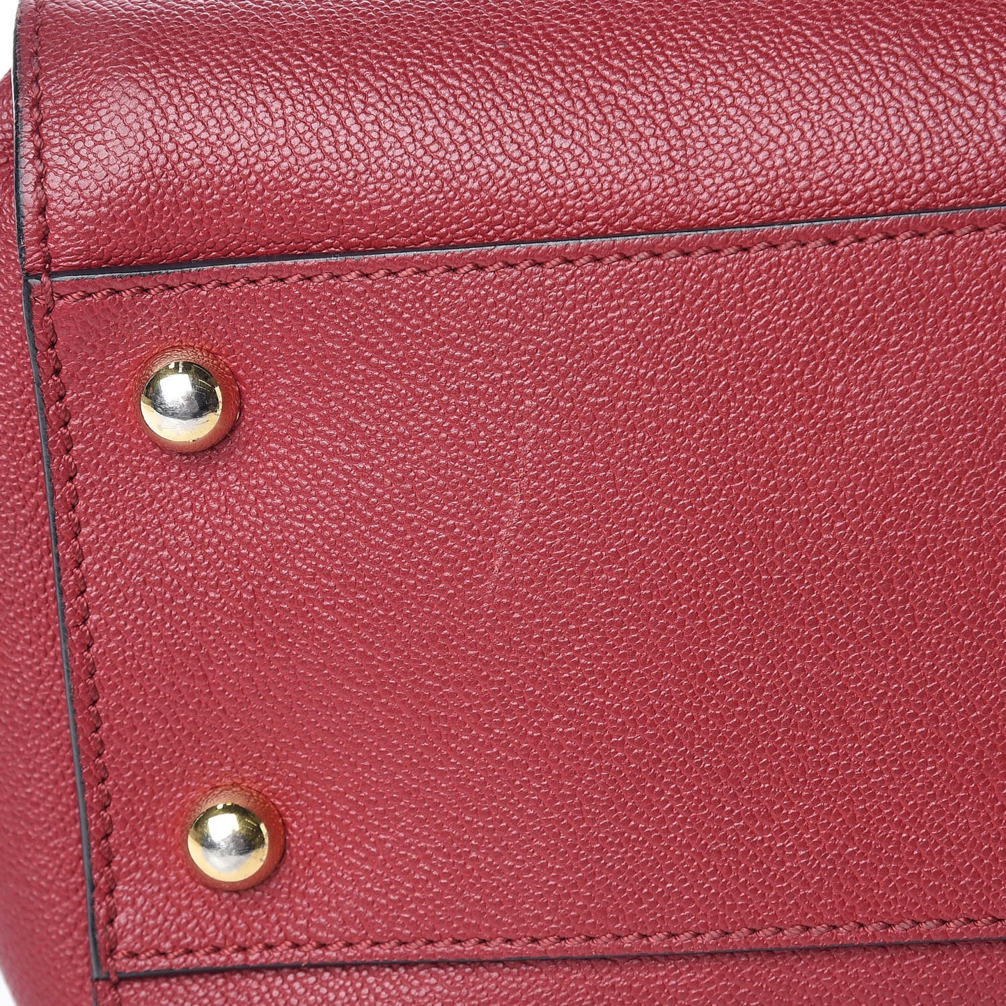 Soft Grain Medium Buckle Tote Parade Red