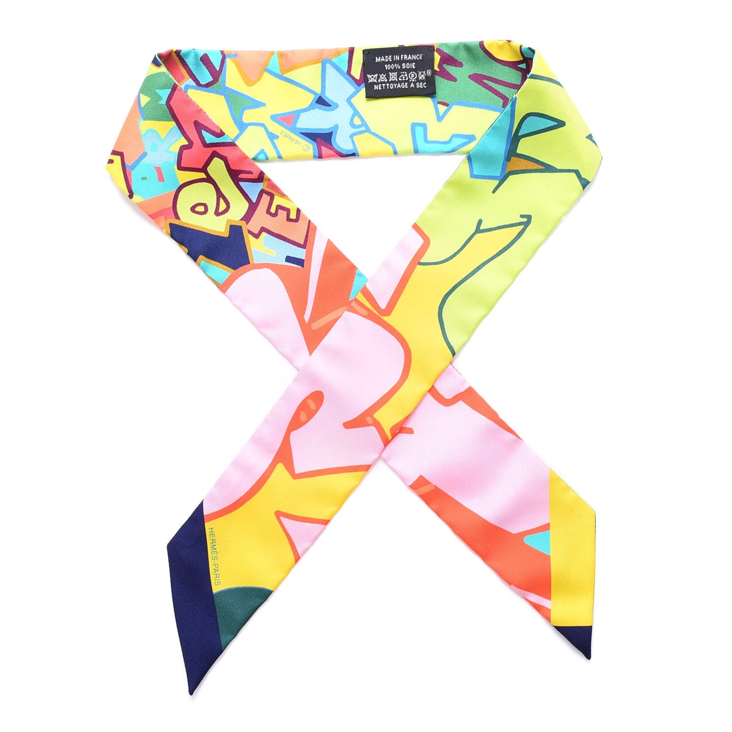 Silk Graff Graffiti Twilly Citron Malabar Caban