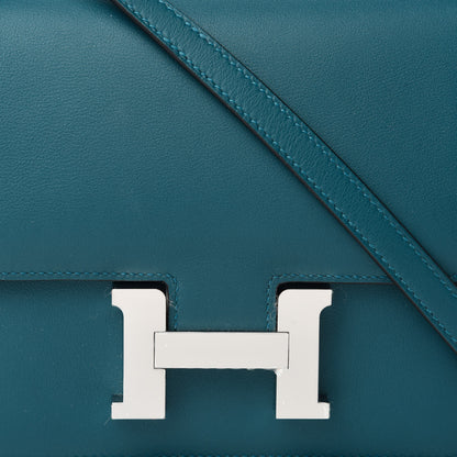 Hermes Swift Constance Verso 18 Colvert Bleu Lin 10 of 11