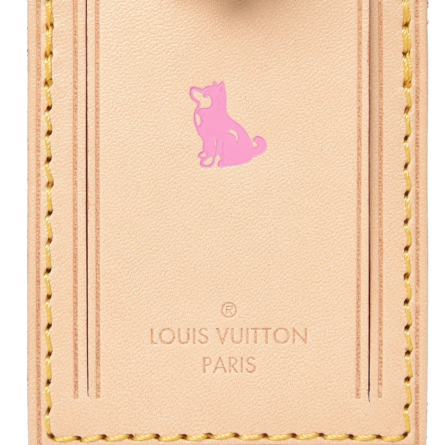 Louis Vuitton Vachetta Luggage Tag 3 of 3