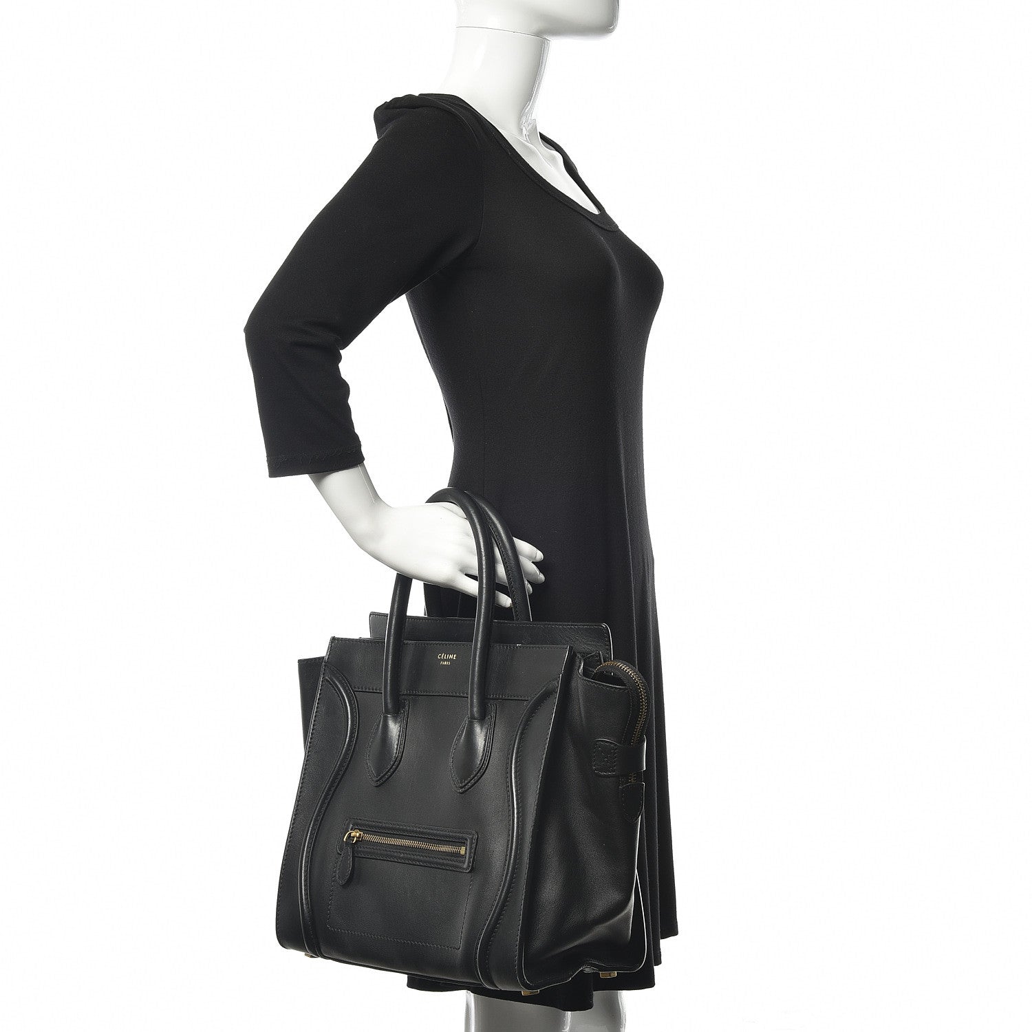 Celine Smooth Calfskin Mni Luggage Black 2 of 21