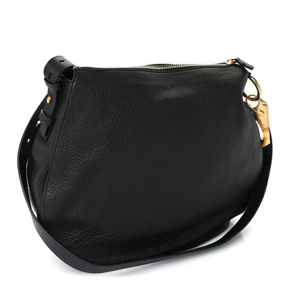 Burberry Grainy Calfskin Medium Knight Bag Black 2 of 8