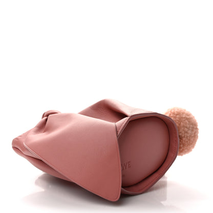 Loewe Calfskin Shearling Small Bunny Shoulder Bag Peach Bloom 4 of 10