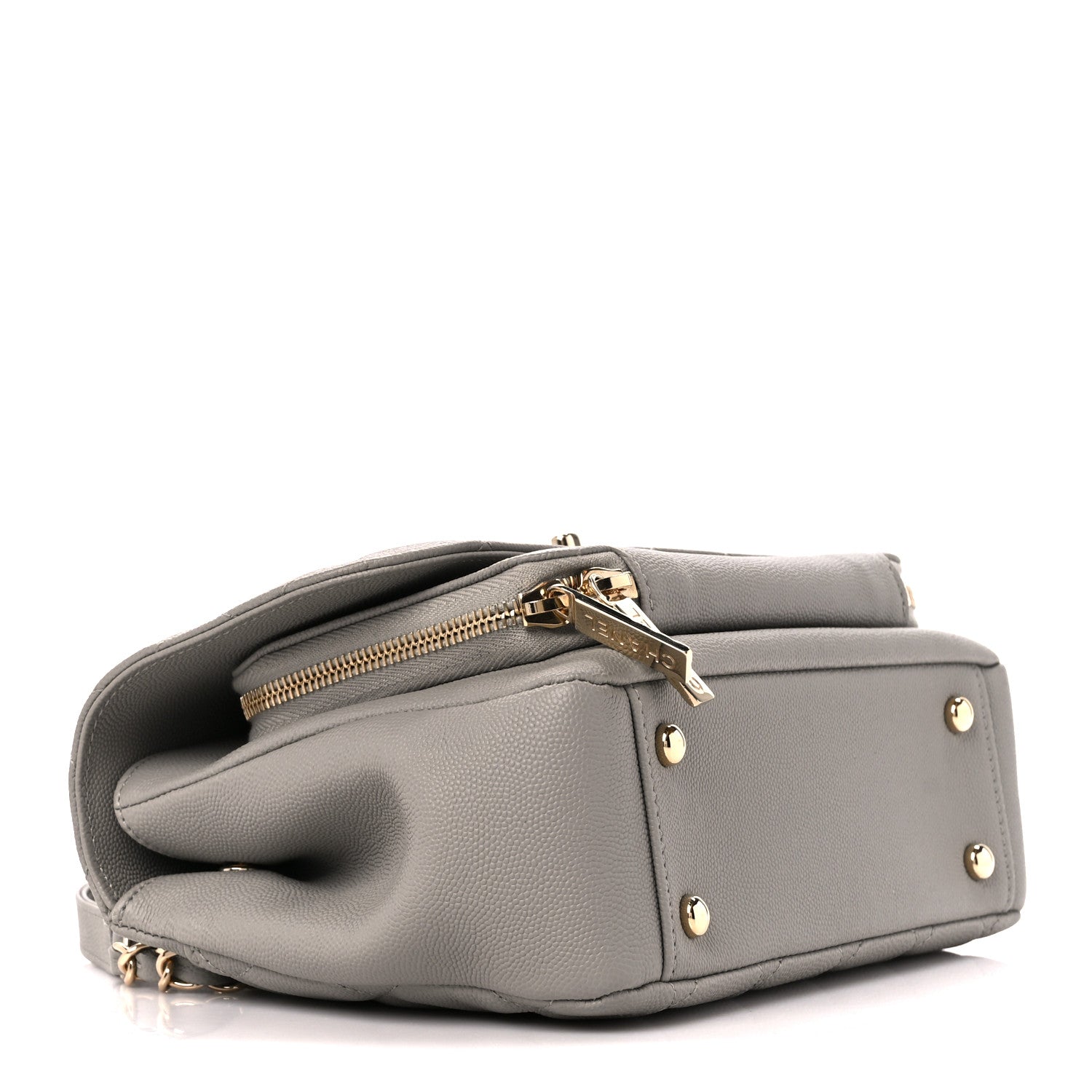 Chanel Caviar Quilted Medium Business Affinity Flap Grey 4 of 11