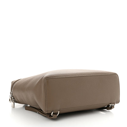 Loro Piana Grained Calfskin Extra Pocket L23.5 Backpack Warm Mastic 4 of 13