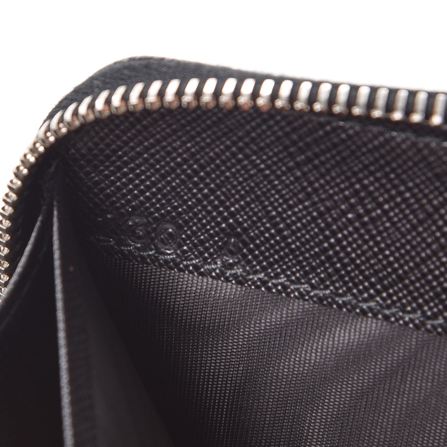 Saffiano Zip Around Wallet Nero Black