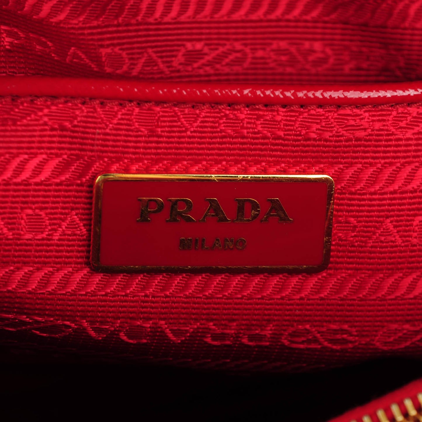 Saffiano Vernice Open Promenade Tote Rosso