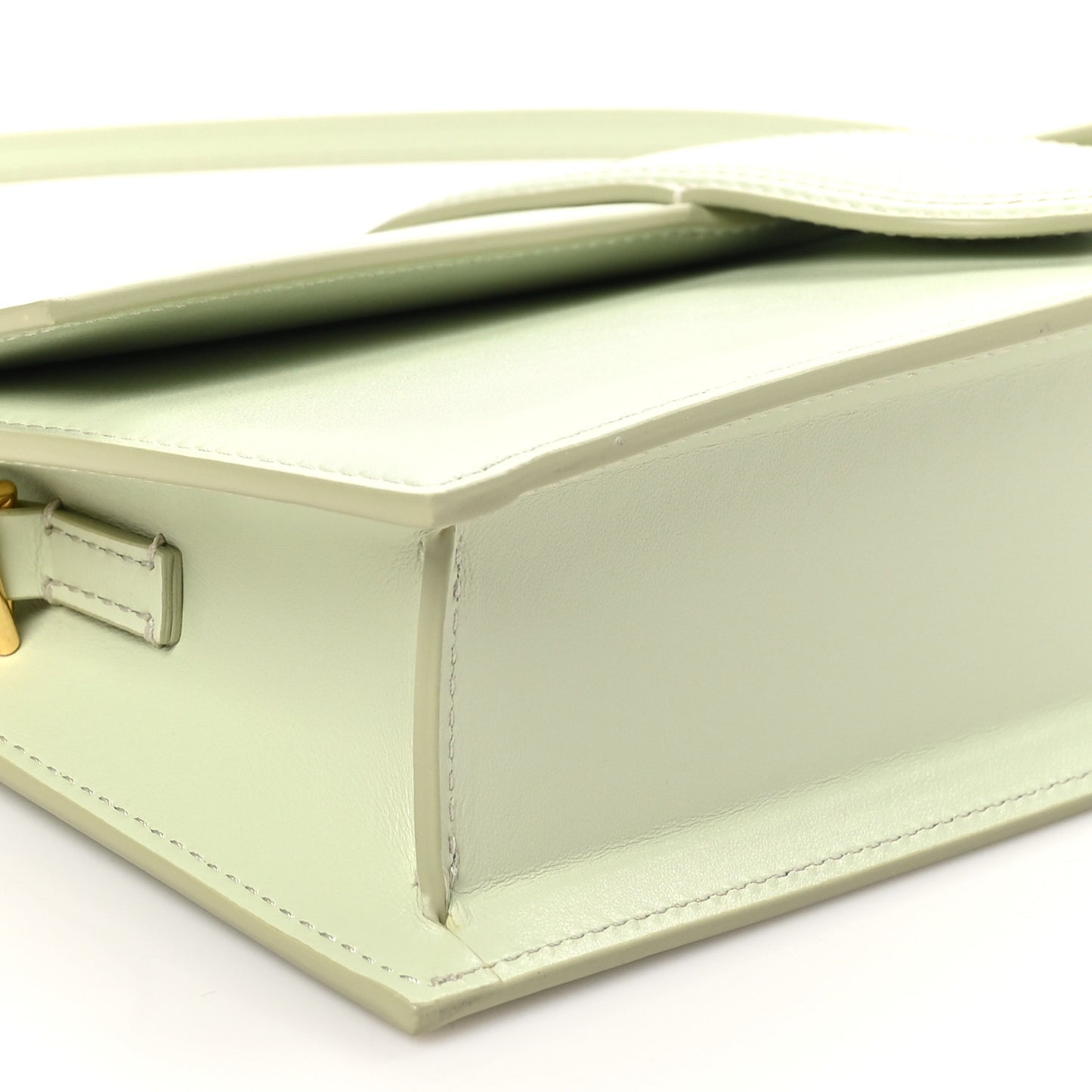 Smooth Calfskin Le Bambino Long Light Green