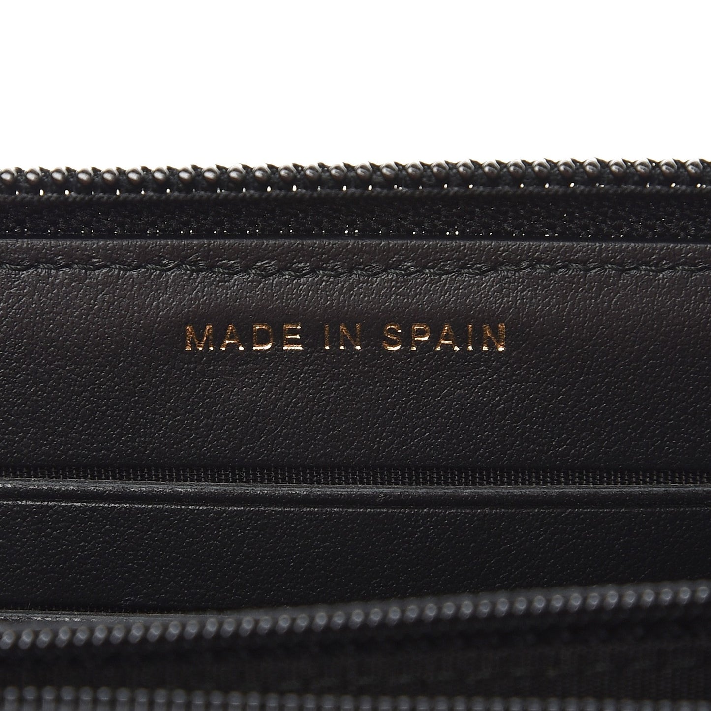 Caviar Quilted Boy Small Zip Around Wallet Black