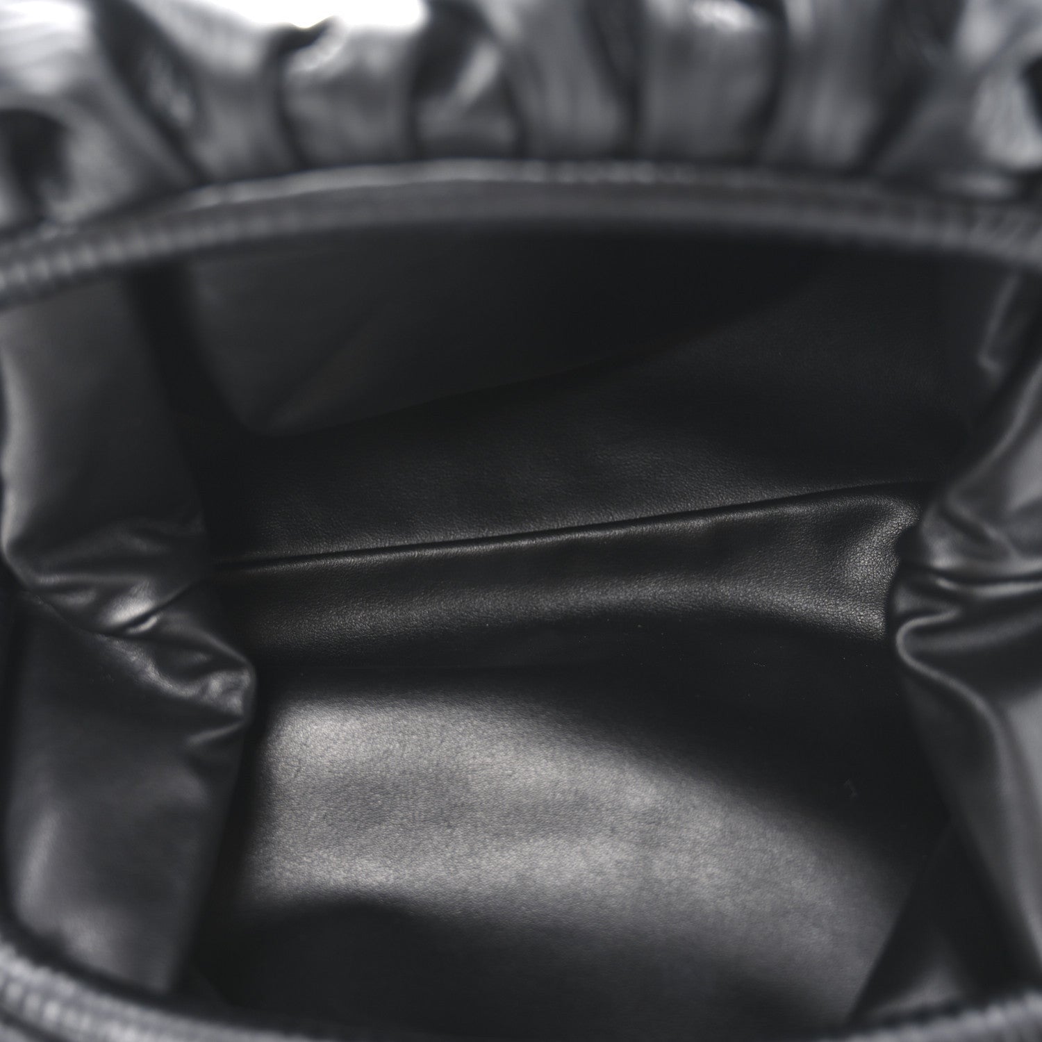 Bottega Veneta Bark Calfskin Embossed The Pouch Oversized Clutch Black 4 of 7