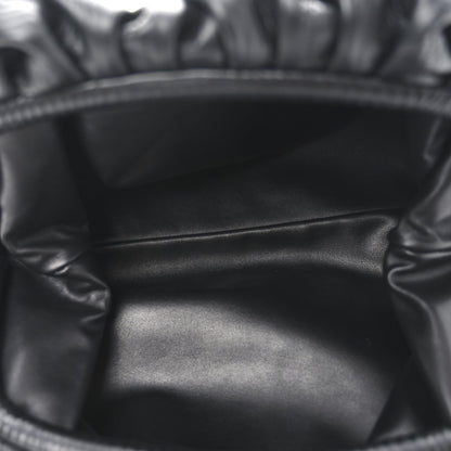 Bottega Veneta Bark Calfskin Embossed The Pouch Oversized Clutch Black 4 of 7