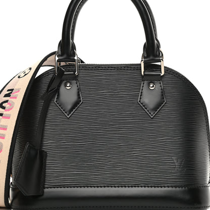 Louis Vuitton Epi Jacquard Alma BB Black 7 of 10